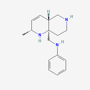 N-{[(2R,4aR,8aR)-2-methyl-1,2,4a,5,6,7,8,8a-octahydro-1,6-naphthyridin-8a-yl]methyl}aniline