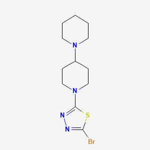 2-([1,4'-Bipiperidin]-1'-YL)-5-bromo-1,3,4-thiadiazole