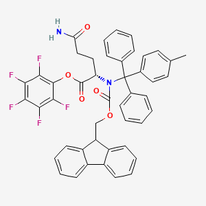 molecular formula C46H35F5N2O5 B11829040 Mtt-N(Fmoc)Gln-OPfp 