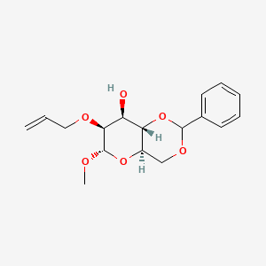 molecular formula C17H22O6 B11829086 Methyl 2-O-Allyl-4,6-O-benzylidene-a-D-mannopyranoside 