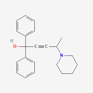 molecular formula C22H25NO B1182911 1,1-Diphenyl-4-(piperidin-1-yl)pent-2-yn-1-ol 