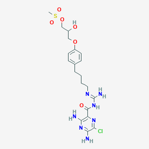 3-(4-(4-(3-(3,5-Diamino-6-chloropyrazine-2-carbonyl)guanidino)butyl)phenoxy)-2-hydroxypropylmethanesulfonate