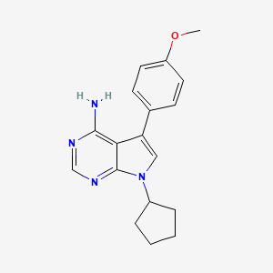 7-cyclopentyl-5-(4-methoxyphenyl)-7H-pyrrolo[2,3-d]pyrimidin-4-amine