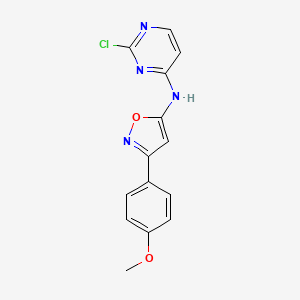 N-(2-Chloropyrimidin-4-yl)-3-(4-methoxyphenyl)isoxazol-5-amine