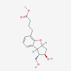 molecular formula C17H22O5 B11829197 methyl 4-[(1S,2R,3aS,8bS)-2-hydroxy-1-(hydroxymethyl)-2,3,3a,8b-tetrahydro-1H-cyclopenta[b][1]benzofuran-5-yl]butanoate 