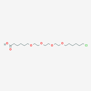 molecular formula C18H35ClO6 B11829203 Cl-C6-PEG4-C3-COOH 