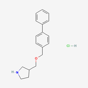 3-(([1,1'-Biphenyl]-4-ylmethoxy)methyl)pyrrolidine hydrochloride