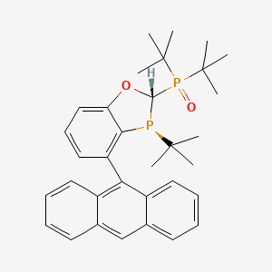 ((2S,3S)-4-(anthracen-9-yl)-3-(tert-butyl)-2,3-dihydrobenzo[d][1,3]oxaph osphol-2-yl)di-tert-butylphosphine oxide