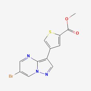 Methyl 4-(6-bromopyrazolo[1,5-a]pyrimidin-3-yl)thiophene-2-carboxylate