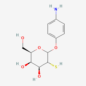 (2R,3R,4S,5R)-6-(4-aminophenoxy)-2-(hydroxymethyl)-5-sulfanyloxane-3,4-diol