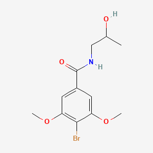 molecular formula C12H16BrNO4 B1182927 4-bromo-N-(2-hydroxypropyl)-3,5-dimethoxybenzamide 