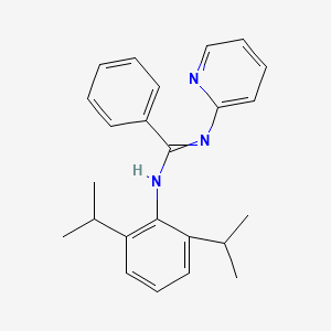 (E)-N'-(2,6-diisopropylphenyl)-N-(pyridin-2-yl)benzimidamide