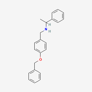 (4-Benzyloxybenzyl)-(1-phenyl-ethyl)amine