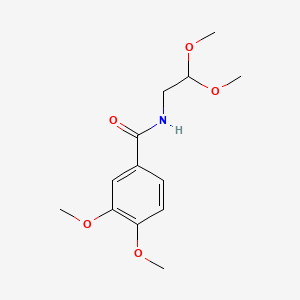 molecular formula C13H19NO5 B1182931 N-(2,2-dimethoxyethyl)-3,4-dimethoxybenzamide 