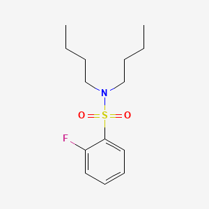 molecular formula C14H22FNO2S B1182932 N,N-dibutyl-2-fluorobenzenesulfonamide 