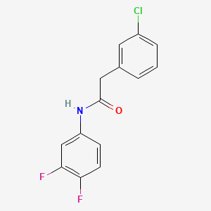 molecular formula C14H10ClF2NO B1182934 2-(3-chlorophenyl)-N-(3,4-difluorophenyl)acetamide 