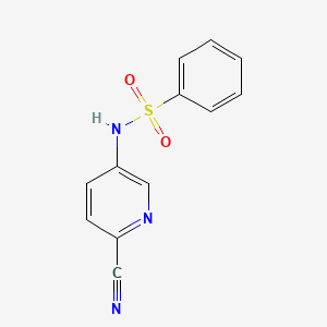 N-(6-cyano-3-pyridinyl)benzenesulfonamide