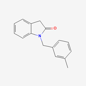 molecular formula C16H15NO B1182950 1-(3-methylbenzyl)-1,3-dihydro-2H-indol-2-one 