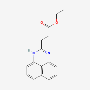 molecular formula C16H16N2O2 B1182952 ethyl 3-(1H-perimidin-2-yl)propanoate 