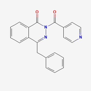 molecular formula C21H15N3O2 B1182968 4-benzyl-2-isonicotinoyl-1(2H)-phthalazinone 
