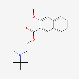 molecular formula C19H25NO3 B1182982 2-[Tert-butyl(methyl)amino]ethyl 3-methoxy-2-naphthoate 