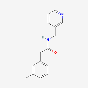 molecular formula C15H16N2O B1182985 2-(3-methylphenyl)-N-(3-pyridinylmethyl)acetamide 