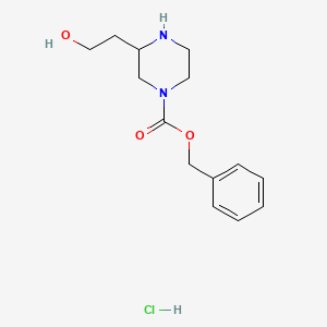 Benzyl 3-(2-hydroxyethyl)piperazine-1-carboxylate hydrochloride