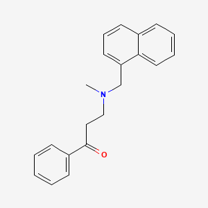 molecular formula C21H21NO B11829906 3-[Methyl(1-naphthalenylmethyl)amino]-1-phenyl-1-Propanone 