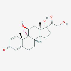 molecular formula C₂₁H₂₇FO₅ B118300 异氟泼尼松 CAS No. 338-95-4