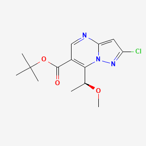 tert-butyl (S)-2-chloro-7-(1-methoxyethyl)pyrazolo[1,5-a]pyrimidine-6-carboxylate