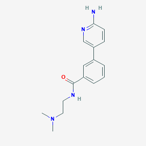 molecular formula C16H20N4O B11830061 3-(6-aminopyridin-3-yl)-N-(2-(dimethylamino)ethyl)benzamide 