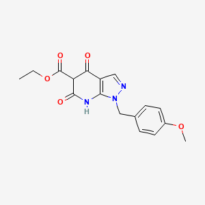 Ethyl 1-(4-methoxybenzyl)-4,6-dioxo-4,5,6,7-tetrahydro-1H-pyrazolo[3,4-b]pyridine-5-carboxylate