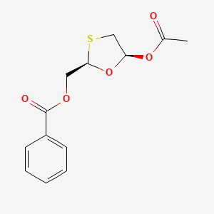 ((2R,5S)-5-Acetoxy-1,3-oxathiolan-2-yl)methyl benzoate