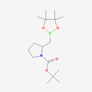 Tert-butyl 2-((4,4,5,5-tetramethyl-1,3,2-dioxaborolan-2-yl)methyl)pyrrolidine-1-carboxylate