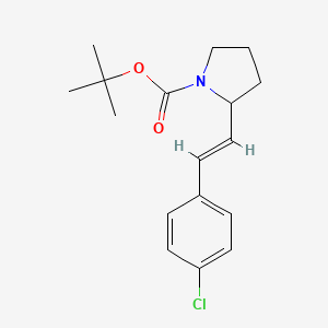 (E)-tert-butyl 2-(4-chlorostyryl)pyrrolidine-1-carboxylate