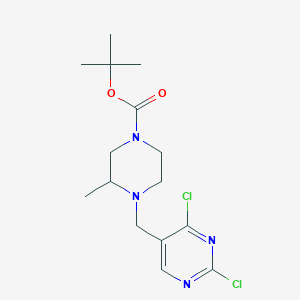 tert-Butyl 4-((2,4-dichloropyrimidin-5-yl)methyl)-3-methylpiperazine-1-carboxylate