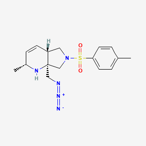 (2R,4aR,7aR)-7a-(azidomethyl)-2-methyl-6-(4-methylbenzenesulfonyl)-1H,2H,4aH,5H,6H,7H,7aH-pyrrolo[3,4-b]pyridine