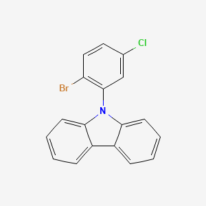 9-(2-Bromo-5-chlorophenyl)-9H-carbazole