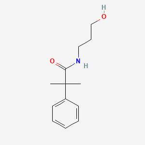 molecular formula C13H19NO2 B1183033 N-(3-hydroxypropyl)-2-methyl-2-phenylpropanamide 