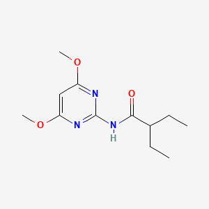 molecular formula C12H19N3O3 B1183034 N-(4,6-dimethoxy-2-pyrimidinyl)-2-ethylbutanamide 