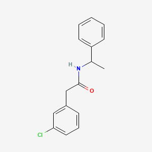 2-(3-chlorophenyl)-N-(1-phenylethyl)acetamide
