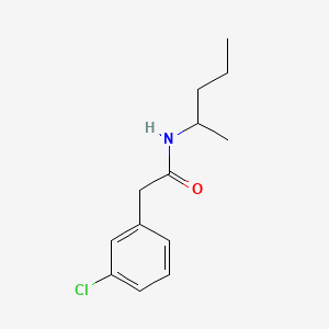 molecular formula C13H18ClNO B1183036 2-(3-chlorophenyl)-N-(1-methylbutyl)acetamide 