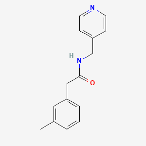 molecular formula C15H16N2O B1183040 2-(3-methylphenyl)-N-(4-pyridinylmethyl)acetamide 