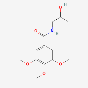 molecular formula C13H19NO5 B1183044 N-(2-hydroxypropyl)-3,4,5-trimethoxybenzamide 
