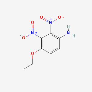 molecular formula C8H9N3O5 B1183048 4-Ethoxy-2,3-dinitroaniline 