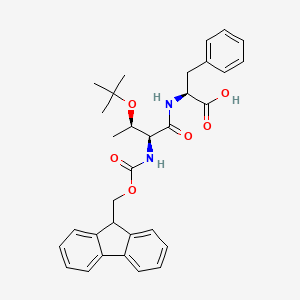 (2S)-2-[(2S,3R)-3-(tert-butoxy)-2-({[(9H-fluoren-9-yl)methoxy]carbonyl}amino)butanamido]-3-phenylpropanoic acid