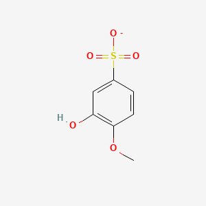 molecular formula C7H7O5S- B1183059 3-Hydroxy-4-methoxybenzenesulfonate 