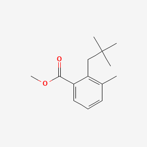 molecular formula C14H20O2 B1183064 Methyl 3-methyl-2-neopentylbenzoate 
