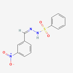 (E)-N'-(3-nitrobenzylidene)benzenesulfonohydrazide