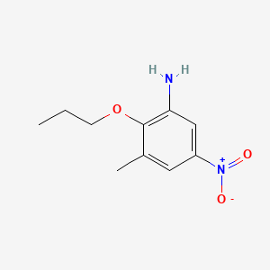 molecular formula C10H14N2O3 B1183067 3-Methyl-5-nitro-2-propoxyaniline 